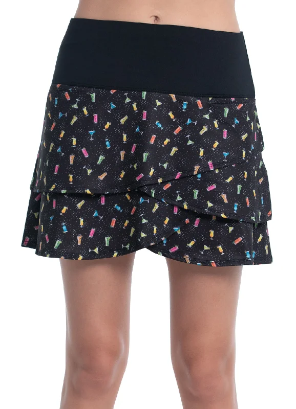 Skirts with a back vent Bottoms Up Scallop Skort-short