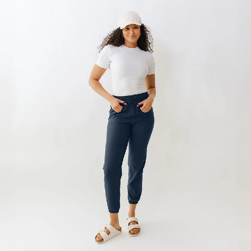 High - waisted linen skirts for summer Everywhere Joggers, True Blue
