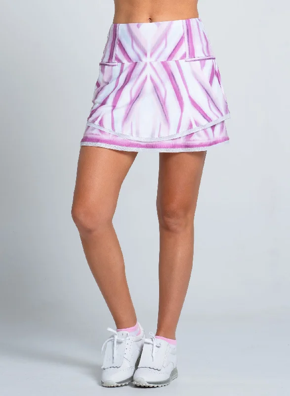 A - line cotton skirts for work Mystic Petal Skort-short