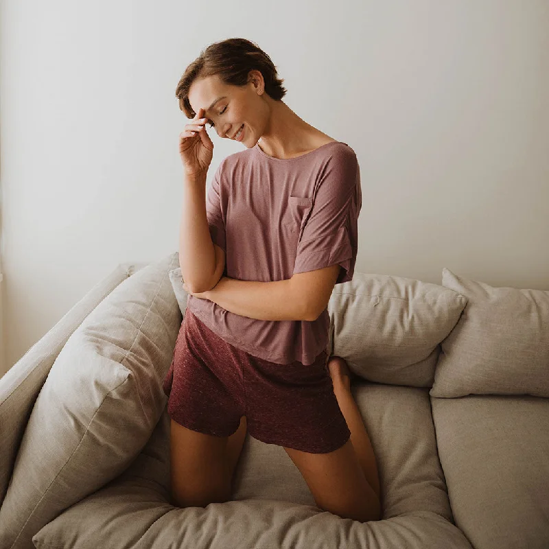 Skirts for a romantic date Daze Shorts, Heather Maroon