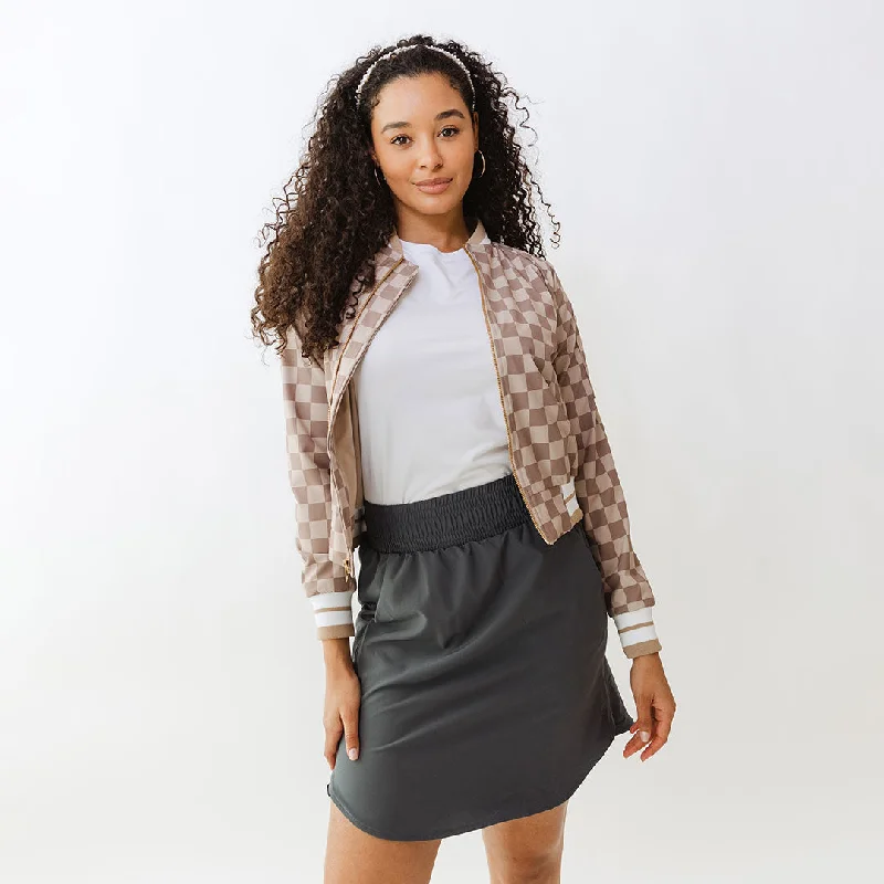 A - line cotton skirts for work Club Skirt, Antracite