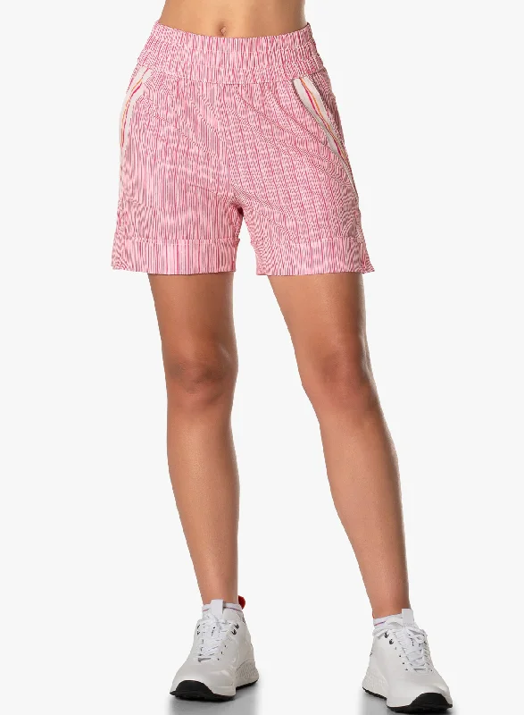 A - line cotton skirts for work Classic Stripes Short