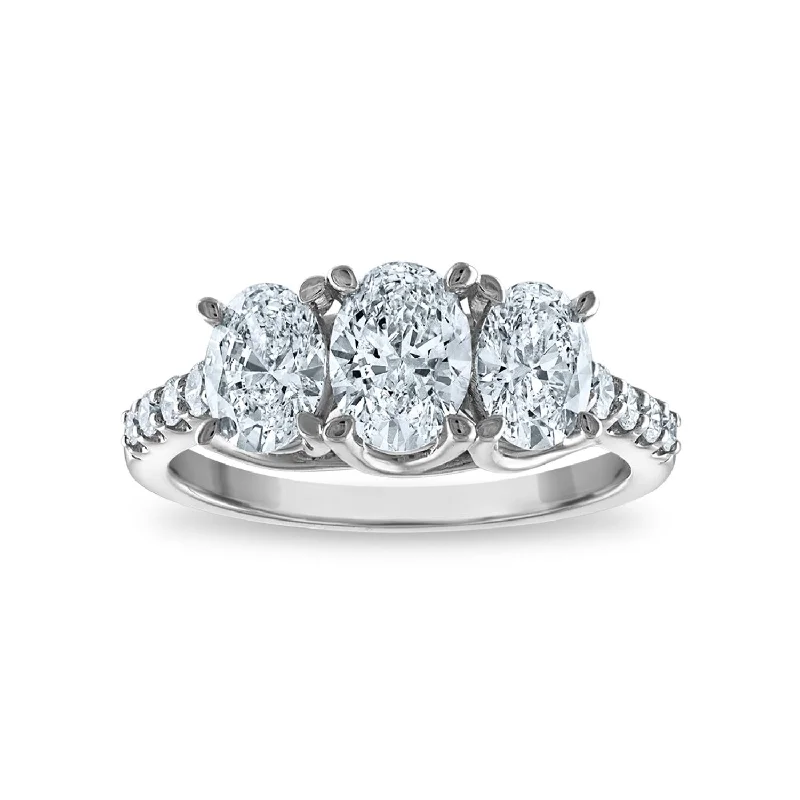 Infinity - Symbol Wedding Bands in Rose Gold with Small Diamonds for a Romantic and Symbolic GestureSignature EcoLove 2 CTW Lab Grown Diamond Ring in 14KT White Gold