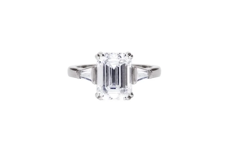 Halo Engagement Rings with a Cushion - Cut Center Diamond and Rose Gold BandThe Emmaline Ring (3 Carat)