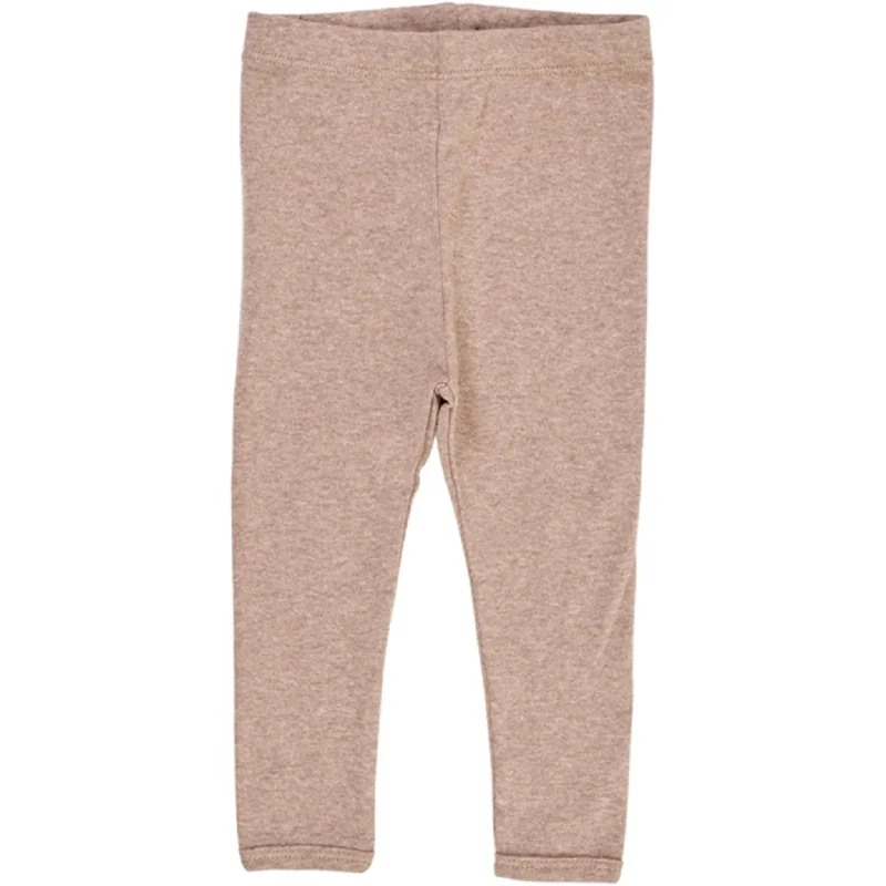 Women's High - Waisted Tight Trousers with Side Slits in Beige for a Trendy LookCopenhagen Colors Natural Melange Leggings Women's High - Waisted Tight Trousers with Side Slits in Beige for a Trendy LookCopenhagen Colors Natural Melange Leggings
