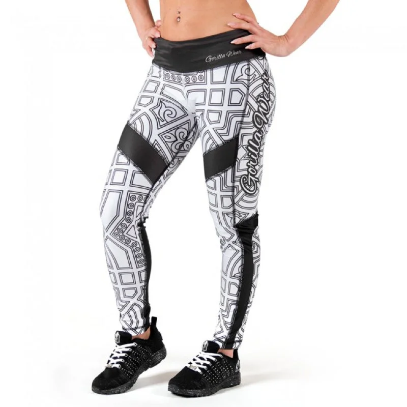 High - Waisted Women's Leather Tight Trousers in Black for a Rock - Chic LookPueblo Tights - Black/White High - Waisted Women's Leather Tight Trousers in Black for a Rock - Chic LookPueblo Tights - Black/White