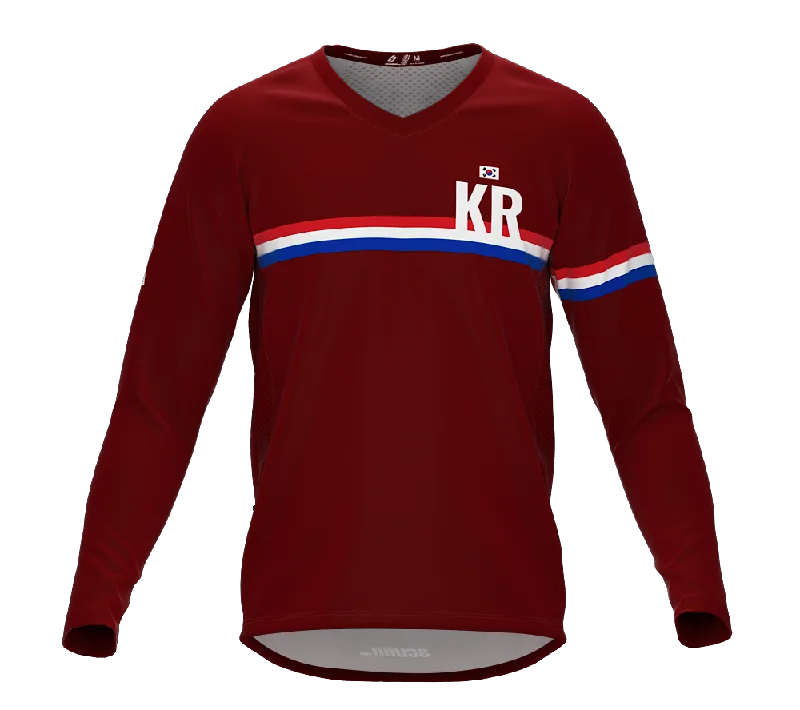 MTB BMX Cycling Jersey Long Sleeve Code South Korea Vine for Men and Women
