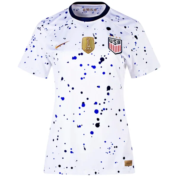 Nike Womens United States 4 Star Home Jersey 23/24 w/ 2019 World Cup Champion Patch (White/Loyal Blue) Nike Womens United States 4 Star Home Jersey 23/24 w/ 2019 World Cup Champion Patch (White/Loyal Blue)