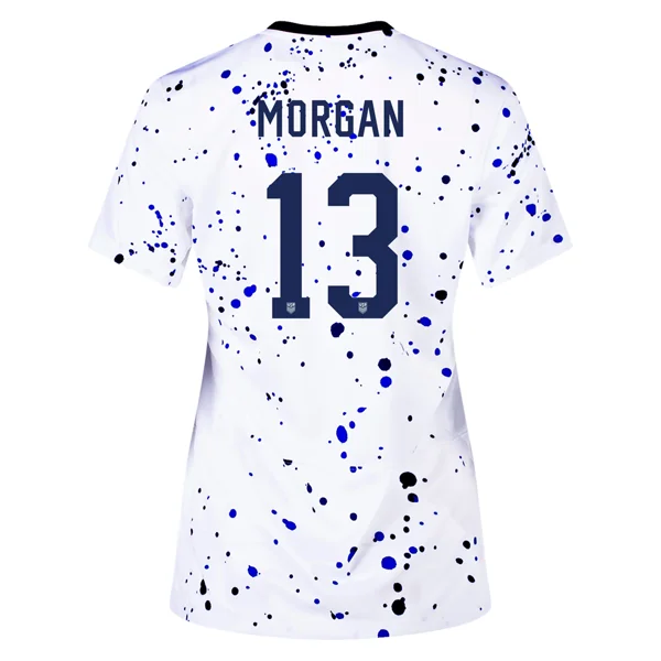 Nike Womens United States Alex Morgan 4 Star Home Jersey 23/24 w/ 2019 World Cup Champion Patch (White/Loyal Blue) Nike Womens United States Alex Morgan 4 Star Home Jersey 23/24 w/ 2019 World Cup Champion Patch (White/Loyal Blue)