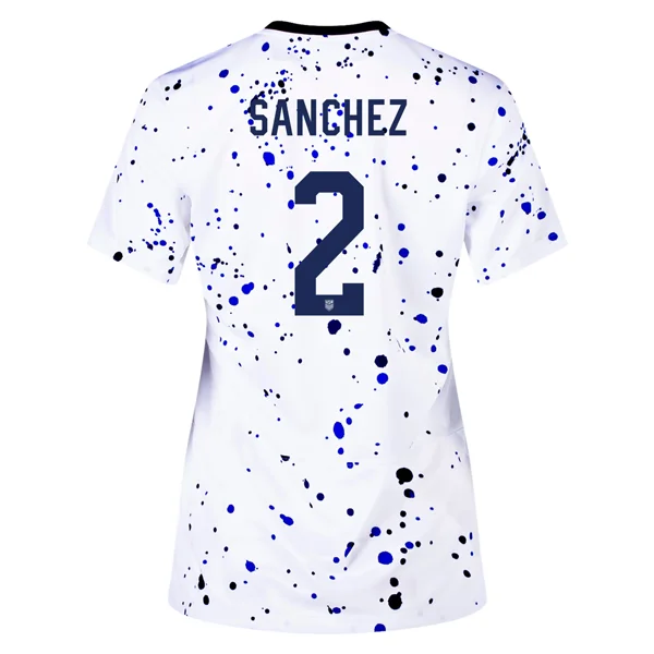 Nike Womens United States Ashley Sanchez 4 Star Home Jersey 23/24 w/ 2019 World Cup Champion Patch (White/Loyal Blue) Nike Womens United States Ashley Sanchez 4 Star Home Jersey 23/24 w/ 2019 World Cup Champion Patch (White/Loyal Blue)