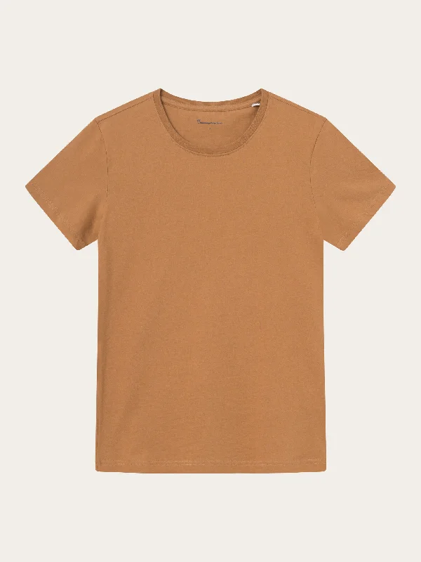 Striped Women T Shirt in a Classic PatternBasic t-shirt - Brown Sugar