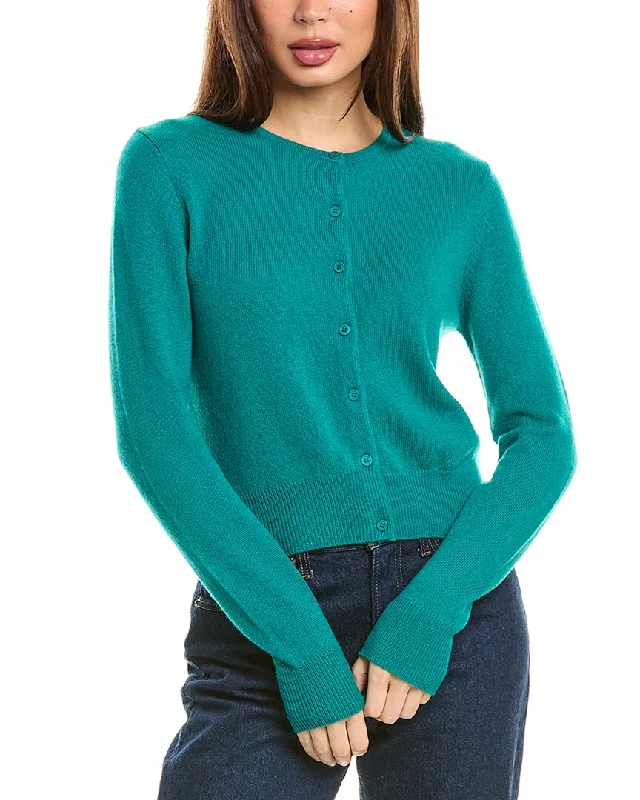 organic cotton women cardigan for an eco - friendly choiceForte Cashmere Cropped Cashmere Cardigan organic cotton women cardigan for an eco - friendly choiceForte Cashmere Cropped Cashmere Cardigan