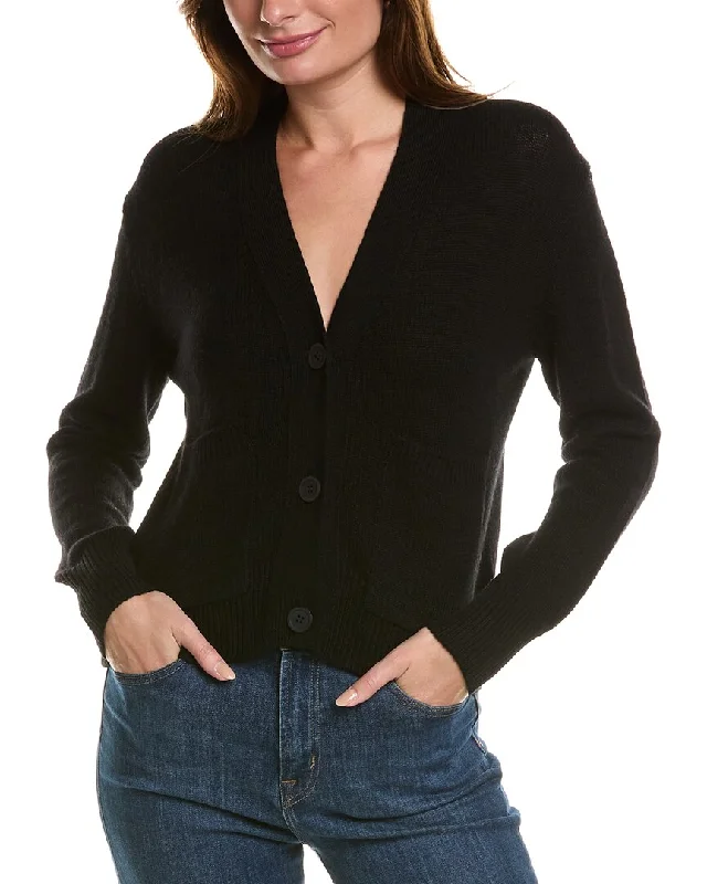 lightweight women cardigan for spring and fallForte Cashmere Pocket V-Neck Wool & Cashmere-Blend Cardigan lightweight women cardigan for spring and fallForte Cashmere Pocket V-Neck Wool & Cashmere-Blend Cardigan