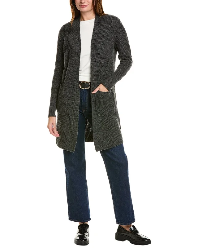 v neck women cardigan to elongate the necklineForte Cashmere Rib Long Wool & Cashmere-Blend Cardigan v neck women cardigan to elongate the necklineForte Cashmere Rib Long Wool & Cashmere-Blend Cardigan
