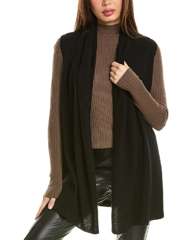 plus size women cardigan for comfortable layeringInCashmere Sleeveless Cashmere Cardigan plus size women cardigan for comfortable layeringInCashmere Sleeveless Cashmere Cardigan