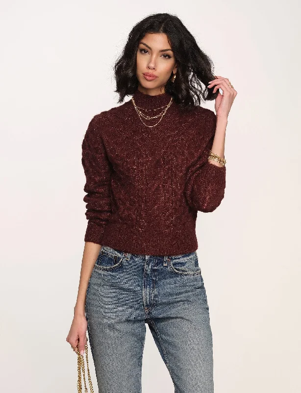 Women's Sheer Lace - Trimmed Sweater in Cream for a Delicate and Elegant Appearancekyle sweater Women's Sheer Lace - Trimmed Sweater in Cream for a Delicate and Elegant Appearancekyle sweater