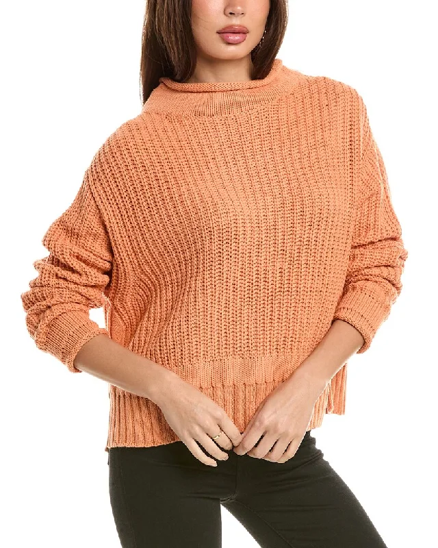 Women's Cable - Knit Sweater Dress in Brown for a Stylish and Comfortable One - Piece OptionMaronie Dropped-Shoulder Sweater Women's Cable - Knit Sweater Dress in Brown for a Stylish and Comfortable One - Piece OptionMaronie Dropped-Shoulder Sweater