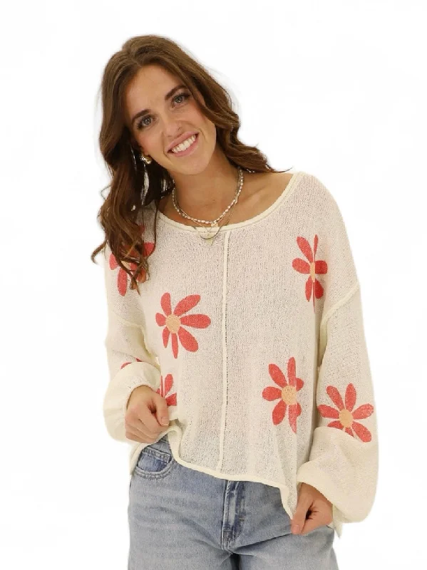 Oversized Chunky Knit Women's Cashmere Sweater in Ivory for a Cozy Winter LookDaises Mesh Sweater Oversized Chunky Knit Women's Cashmere Sweater in Ivory for a Cozy Winter LookDaises Mesh Sweater