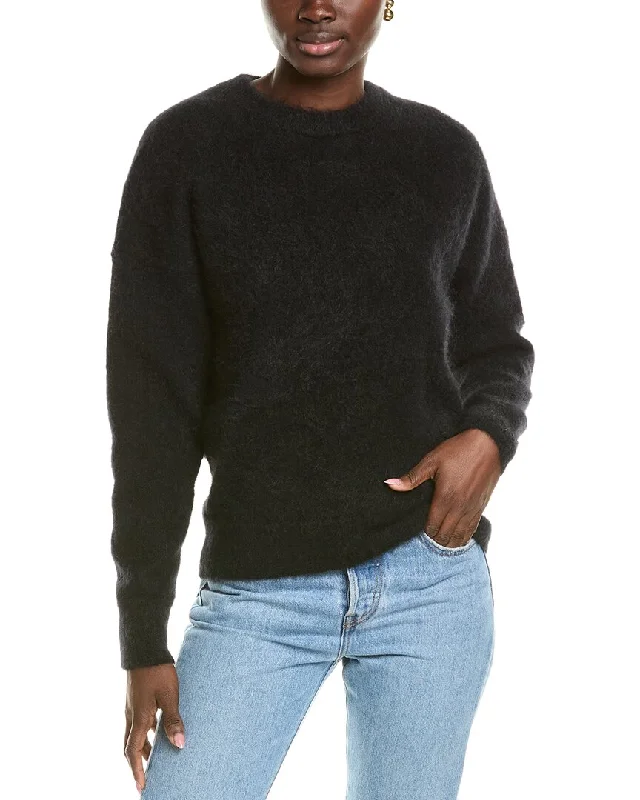 Women's Sequined Trimmed Sweater in Gold for a Glamorous Party Lookrag & bone Lani Mohair & Wool-Blend Top Women's Sequined Trimmed Sweater in Gold for a Glamorous Party Lookrag & bone Lani Mohair & Wool-Blend Top