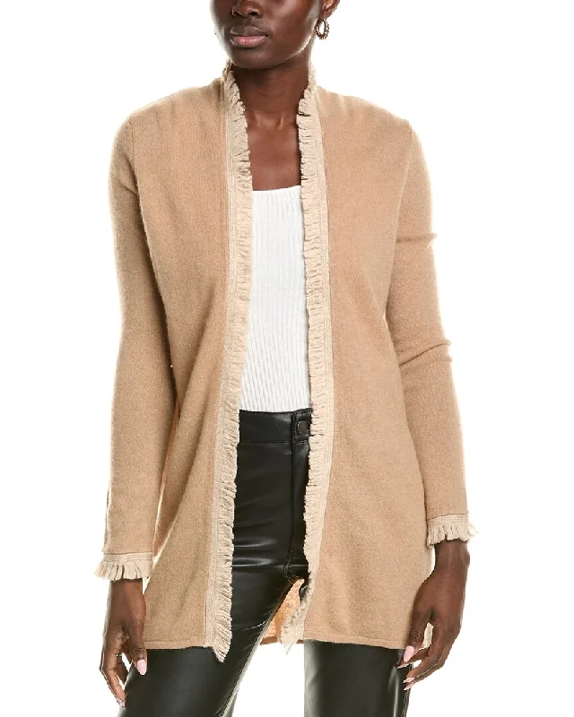 maternity women cardigan for expecting momssofiacashmere Open Tonal Fringe Cashmere Cardigan maternity women cardigan for expecting momssofiacashmere Open Tonal Fringe Cashmere Cardigan