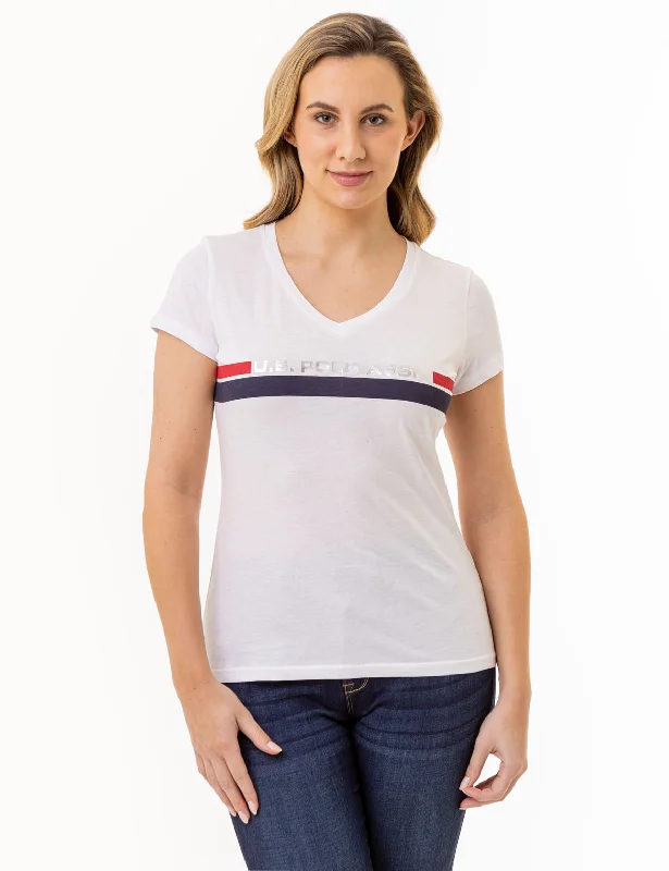Moisture - Wicking Women T Shirt for Active LifestylesU.S. POLO ASSN. DUAL STRIPE T-SHIRT Moisture - Wicking Women T Shirt for Active LifestylesU.S. POLO ASSN. DUAL STRIPE T-SHIRT