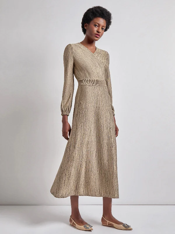 Sleeveless Women Dress in Bright Colors for Summer PartiesBishop Sleeve Jacquard Knit Maxi Dress Sleeveless Women Dress in Bright Colors for Summer PartiesBishop Sleeve Jacquard Knit Maxi Dress