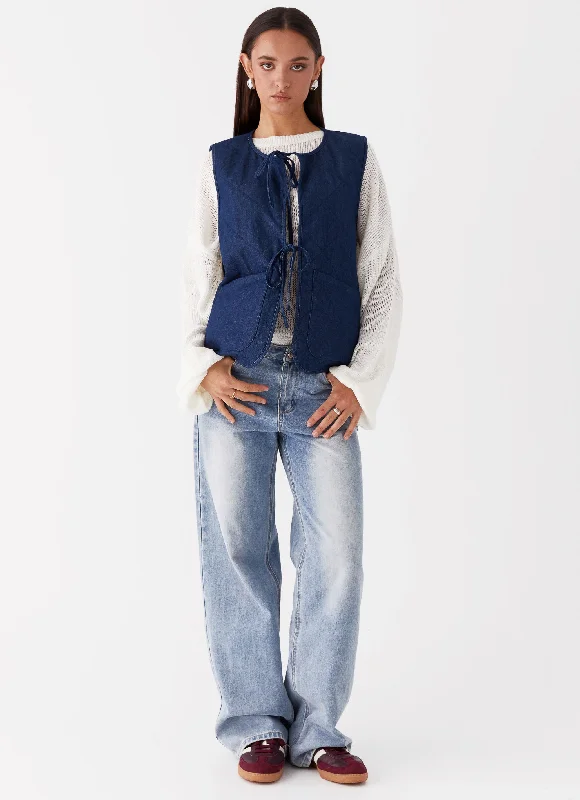Single - Breasted Women's Corduroy Blazers in Mustard Yellow for an Autumn VibeKennedy Denim Vest - Indigo Single - Breasted Women's Corduroy Blazers in Mustard Yellow for an Autumn VibeKennedy Denim Vest - Indigo