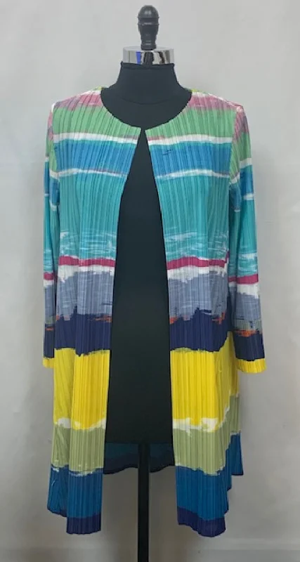 Double - Breasted Women's Polyester Blazers in Bright Colors for a Fun StyleTidal Waves Jacket Double - Breasted Women's Polyester Blazers in Bright Colors for a Fun StyleTidal Waves Jacket