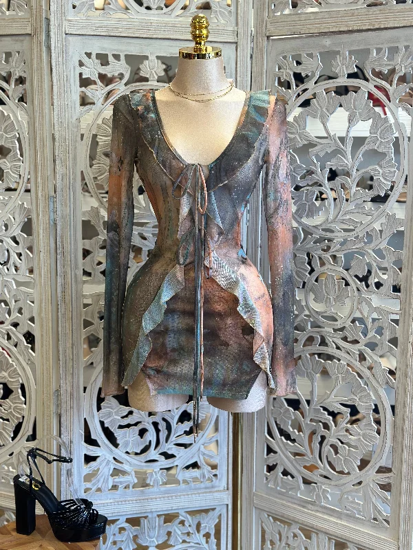 Backless Women Dress for a Sexy and Alluring Look at Evening EventsMulti Pattern Mini Skirt Set - Estira, Stretchy Backless Women Dress for a Sexy and Alluring Look at Evening EventsMulti Pattern Mini Skirt Set - Estira, Stretchy