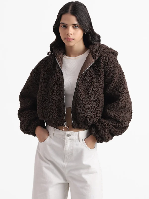 Women's Peplum Blazers in Emerald Green for a Stylish Work AttireNuon Dark Brown Fur Crop Hoodie Jacket Women's Peplum Blazers in Emerald Green for a Stylish Work AttireNuon Dark Brown Fur Crop Hoodie Jacket