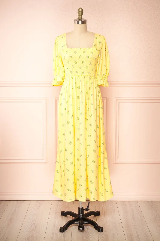 Little Black Women Dress with Sequins for a Glamorous Night OutHapi | Yellow Floral Midi Dress Little Black Women Dress with Sequins for a Glamorous Night OutHapi | Yellow Floral Midi Dress
