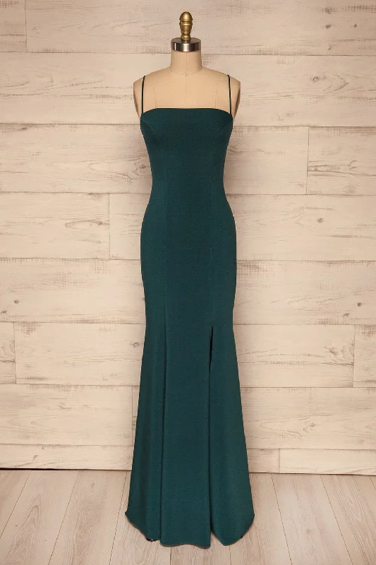 Empire Waist Women Dress to Accentuate the Bust and Conceal the WaistMilena Green | Mermaid Gown Empire Waist Women Dress to Accentuate the Bust and Conceal the WaistMilena Green | Mermaid Gown