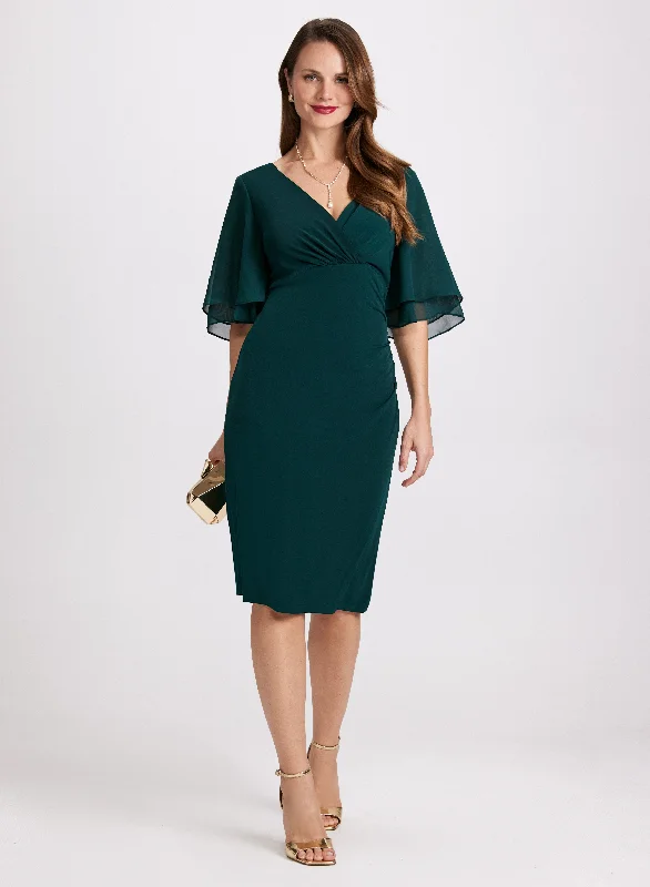 Strapless Women Dress with a Built - in Bra for Comfort and SupportRuched Wrap Dress Strapless Women Dress with a Built - in Bra for Comfort and SupportRuched Wrap Dress