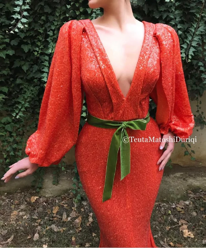 Halter Neck Women Dress to Show Off the Shoulders and NecklineSunset Flambe Gown