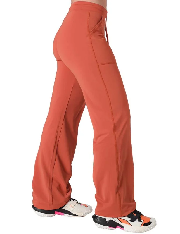 Split - hem royal - blue lounge pants with side slits for a trendy appearanceCowgirl Tuff Womens Breathe Instant UPF Rust Nylon Lounge Pants Split - hem royal - blue lounge pants with side slits for a trendy appearanceCowgirl Tuff Womens Breathe Instant UPF Rust Nylon Lounge Pants