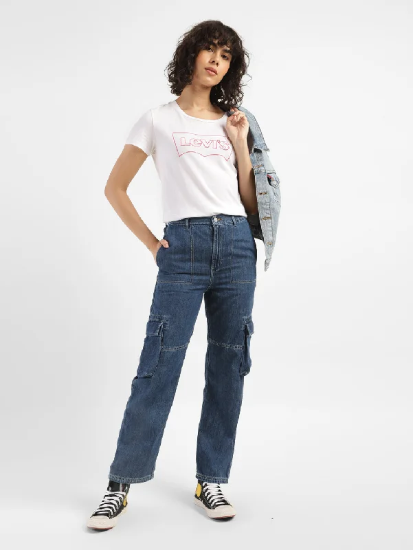 High - waisted women jeans for a flattering silhouetteWomen's Mid Rise Ribcage Bootcut Cargo Jeans High - waisted women jeans for a flattering silhouetteWomen's Mid Rise Ribcage Bootcut Cargo Jeans