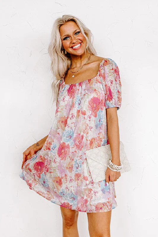 Mermaid - Style Women Dress with a Fitted Silhouette for Special OccasionsCreate Your Dream Life Floral Shift Dress In Pink Mermaid - Style Women Dress with a Fitted Silhouette for Special OccasionsCreate Your Dream Life Floral Shift Dress In Pink