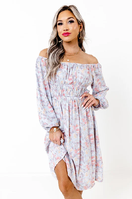 Backless Women Dress for a Sexy and Alluring Look at Evening EventsFresh Blossoms Off Shoulder Dress Backless Women Dress for a Sexy and Alluring Look at Evening EventsFresh Blossoms Off Shoulder Dress