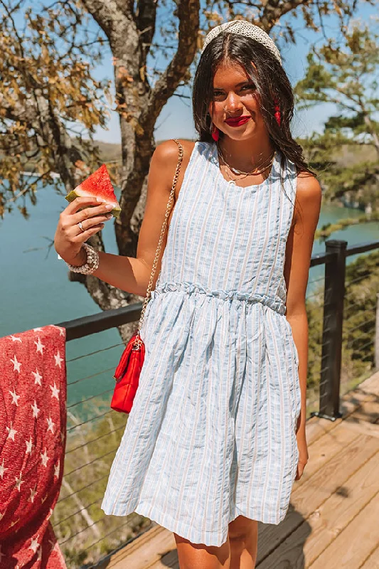 Strapless Women Dress with a Built - in Bra for Comfort and SupportHigh Noon Stripe Dress Strapless Women Dress with a Built - in Bra for Comfort and SupportHigh Noon Stripe Dress