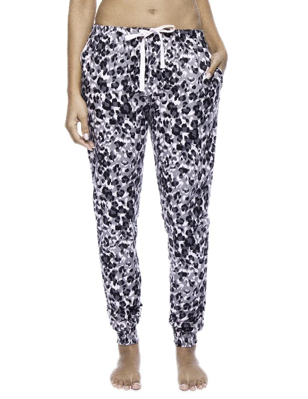 Asymmetric - hem lime - green lounge pants for a unique and stylish lookWomen's Premium Flannel Jogger Lounge Pants - Leopard Pink/Grey Asymmetric - hem lime - green lounge pants for a unique and stylish lookWomen's Premium Flannel Jogger Lounge Pants - Leopard Pink/Grey