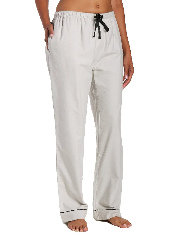 Loose - fitting navy - blue linen lounge pants for a nautical - inspired styleWomens 100% Cotton Flannel Lounge Pants - Light Gray Loose - fitting navy - blue linen lounge pants for a nautical - inspired styleWomens 100% Cotton Flannel Lounge Pants - Light Gray