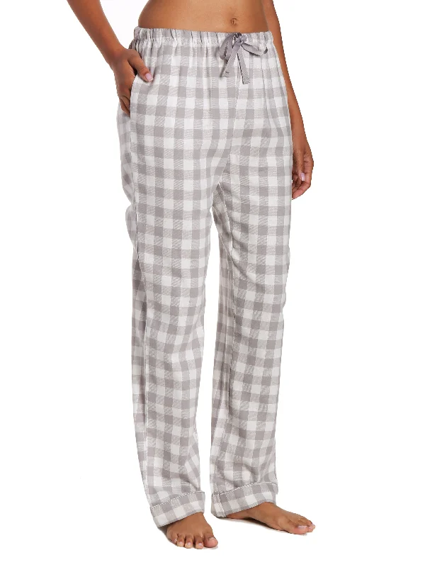 Regular - size wide - leg leopard - print lounge pants for fashion - forward womenWomens 100% Cotton Lightweight Flannel Lounge Pants - Gingham Gray Regular - size wide - leg leopard - print lounge pants for fashion - forward womenWomens 100% Cotton Lightweight Flannel Lounge Pants - Gingham Gray