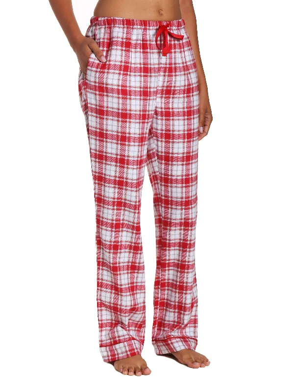 Loose - fitting navy - blue linen lounge pants for a nautical - inspired styleWomens 100% Cotton Lightweight Flannel Lounge Pants - Plaid White-Red Loose - fitting navy - blue linen lounge pants for a nautical - inspired styleWomens 100% Cotton Lightweight Flannel Lounge Pants - Plaid White-Red