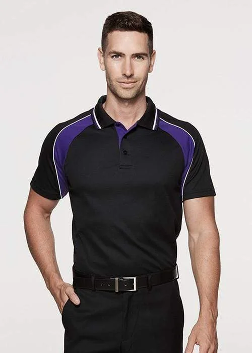 Geo - print polo shirt for a contemporary styleAussie Pacific Panorama Men's Polo Shirt 1309 Geo - print polo shirt for a contemporary styleAussie Pacific Panorama Men's Polo Shirt 1309