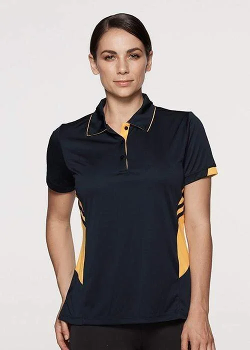 Two - tone polo shirt for a modern and stylish appearanceAussie Pacific Ladies Tasman Polo Shirt 2311 Two - tone polo shirt for a modern and stylish appearanceAussie Pacific Ladies Tasman Polo Shirt 2311