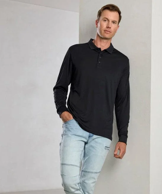 Machine - washable polo shirt in durable jersey fabricBiz Collection Action Men's Long Sleeve Polo Shirt P206ML Machine - washable polo shirt in durable jersey fabricBiz Collection Action Men's Long Sleeve Polo Shirt P206ML