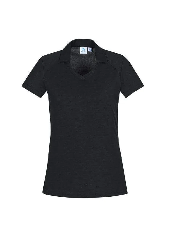 Puffed - sleeve polo shirt for a fashionable silhouetteBiz Collection Byron Ladies Polo P011LS Puffed - sleeve polo shirt for a fashionable silhouetteBiz Collection Byron Ladies Polo P011LS