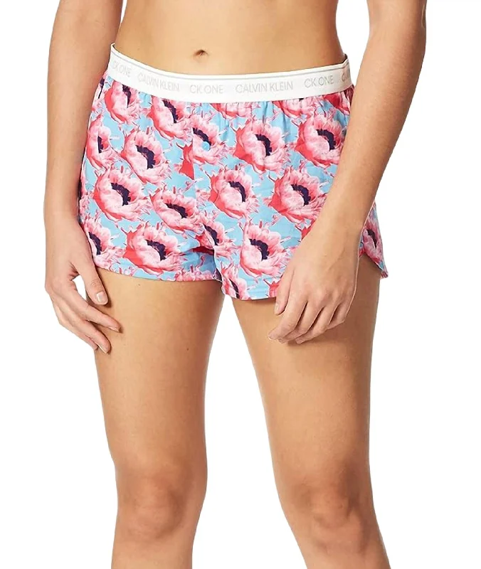 Printed Animal Print Women Shorts for a Wild and Stylish AppearanceCotton Sleep Short In Pink Smoothie Floral Printed Animal Print Women Shorts for a Wild and Stylish AppearanceCotton Sleep Short In Pink Smoothie Floral
