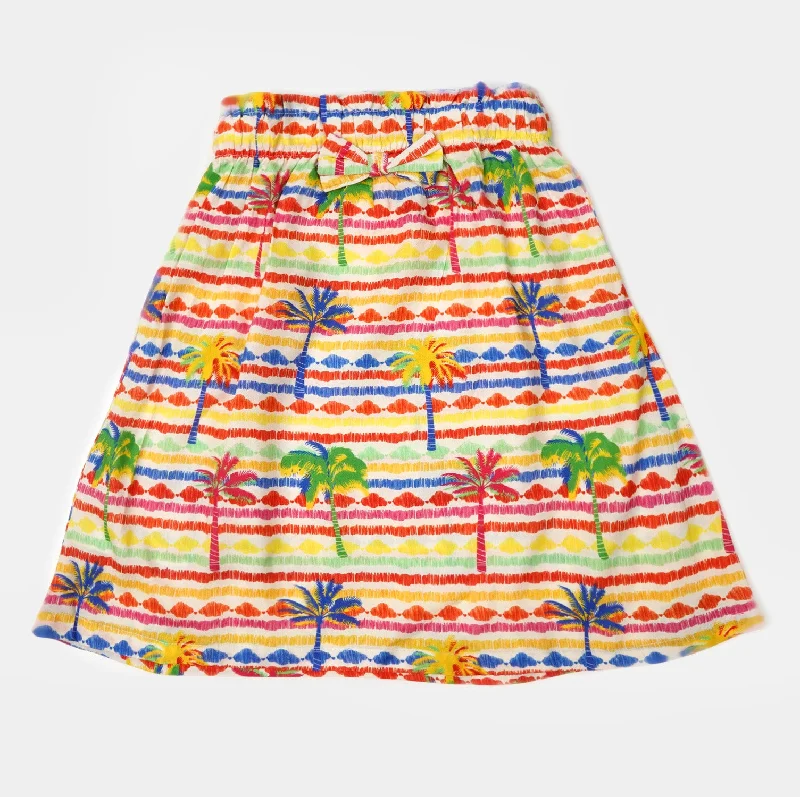 Retro - style circle skirt with a wide waistbandGirls Casual Skirt Tree Printed - Multi Retro - style circle skirt with a wide waistbandGirls Casual Skirt Tree Printed - Multi