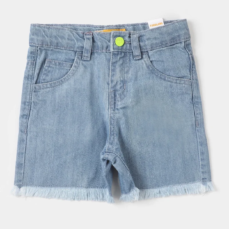 School uniform - style pleated skirt in specific colorsGirls Denim Short Solid - Ice Blue School uniform - style pleated skirt in specific colorsGirls Denim Short Solid - Ice Blue